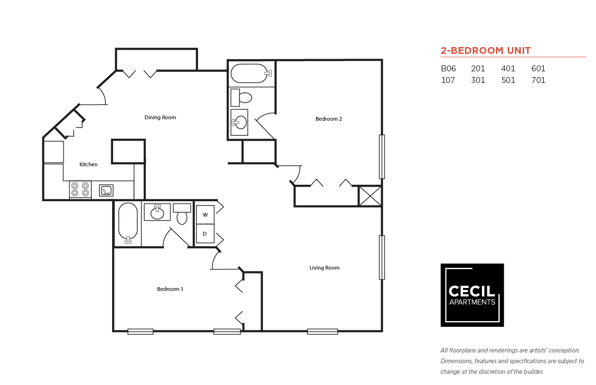Cecil Apartments in Baltimore, MD PMC Property Group Apartments